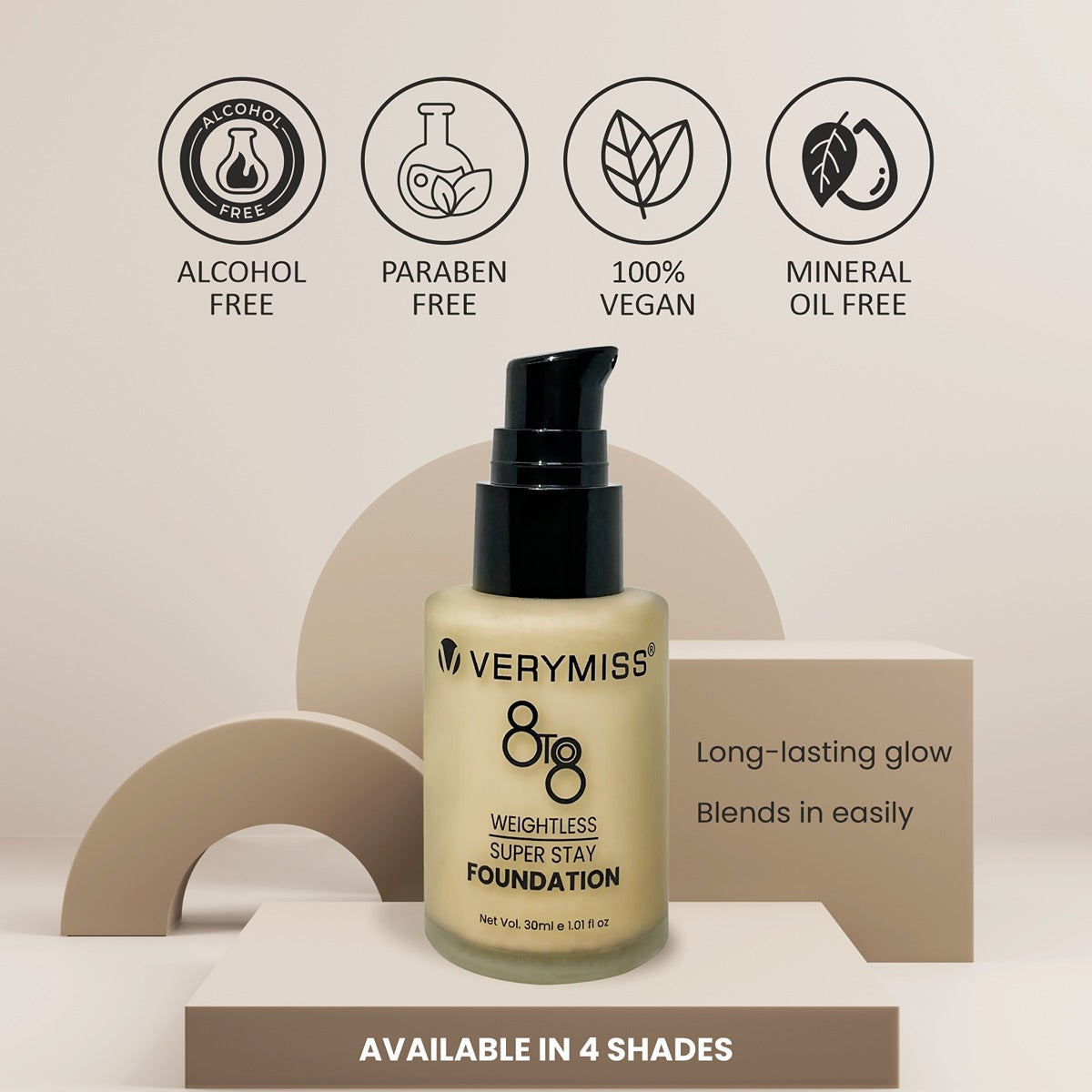 8 to 8 Weightless Super Stay Foundation - 114 BEIGE