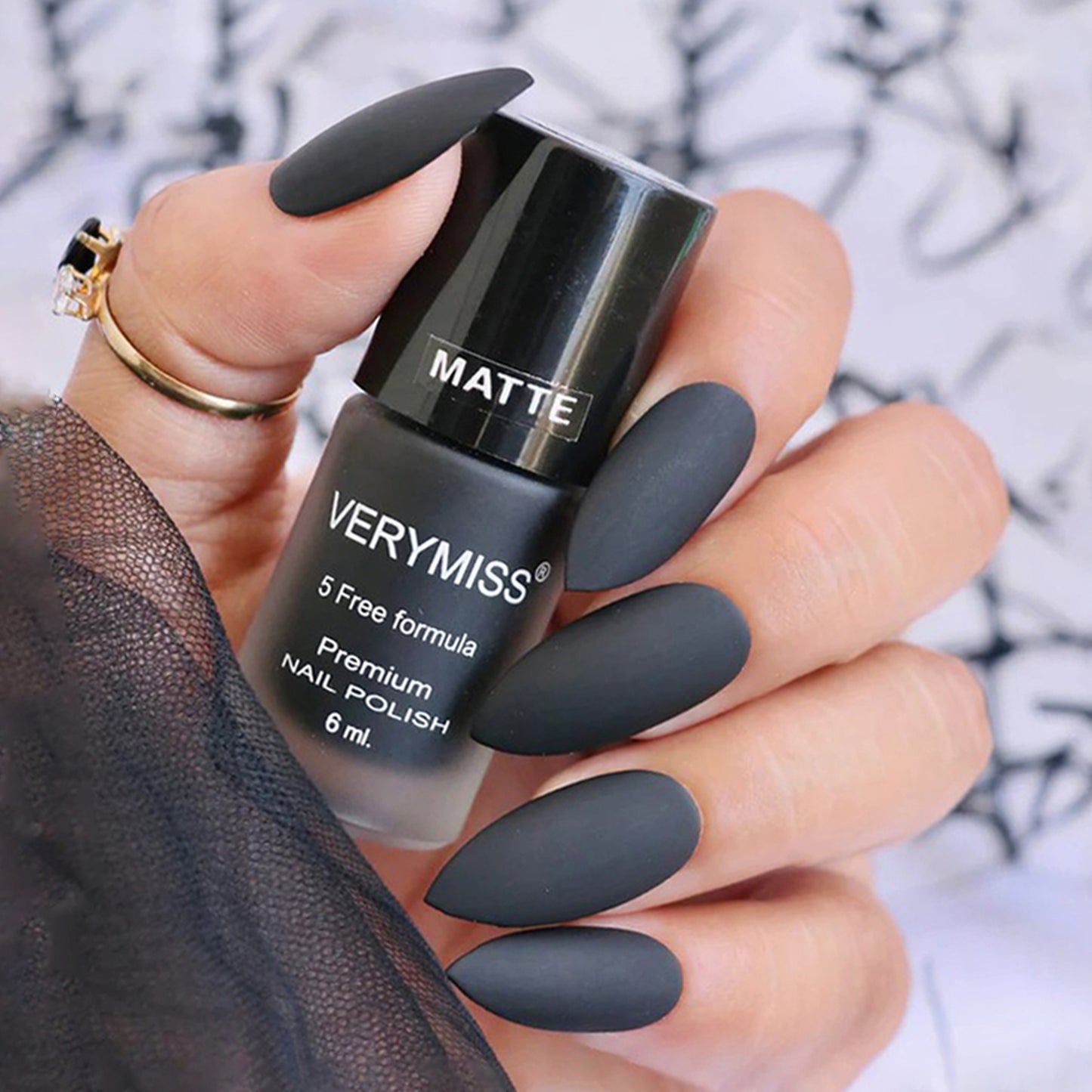 Premium Matte Nail Polish - 259 Black
