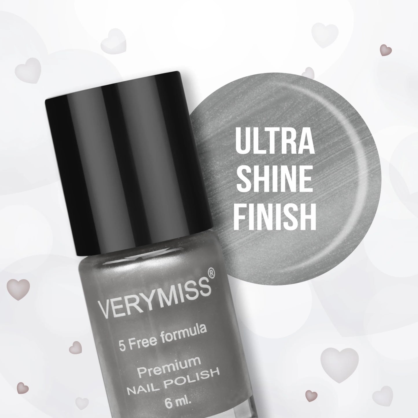 Premium Pearl Nail Polish - 237 Steel Silver