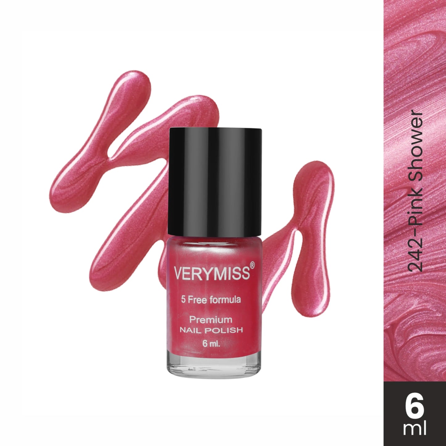 Premium Pearl Nail Polish - 242 Pink Shower