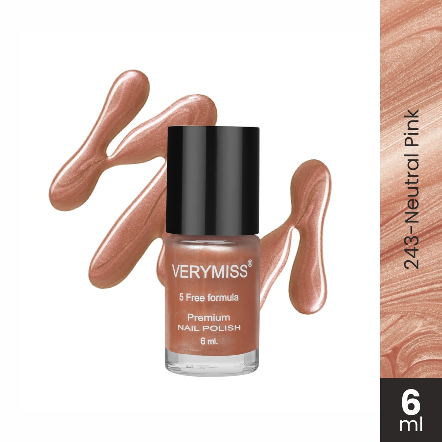 Premium Pearl Nail Polish - 243 Neutral Pink