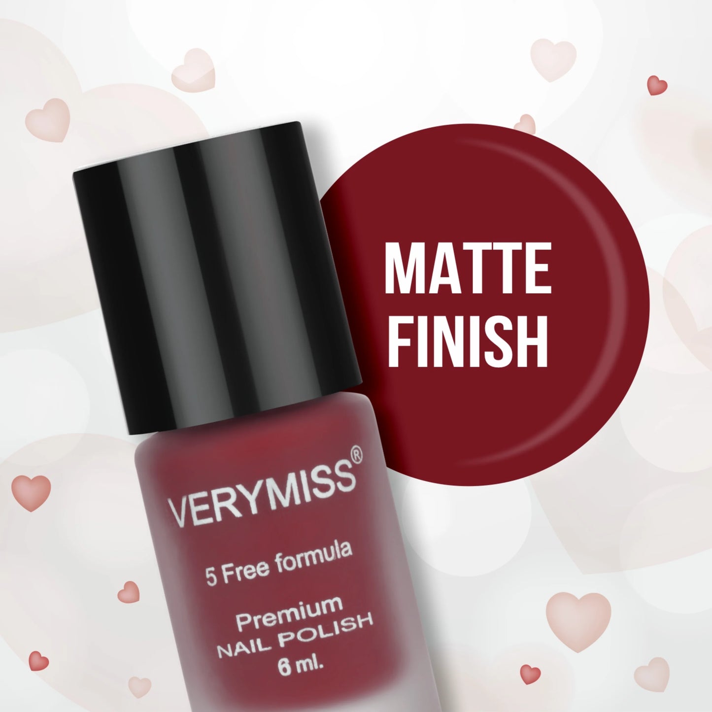 Premium Matte Nail Polish - 249 Red In Hot