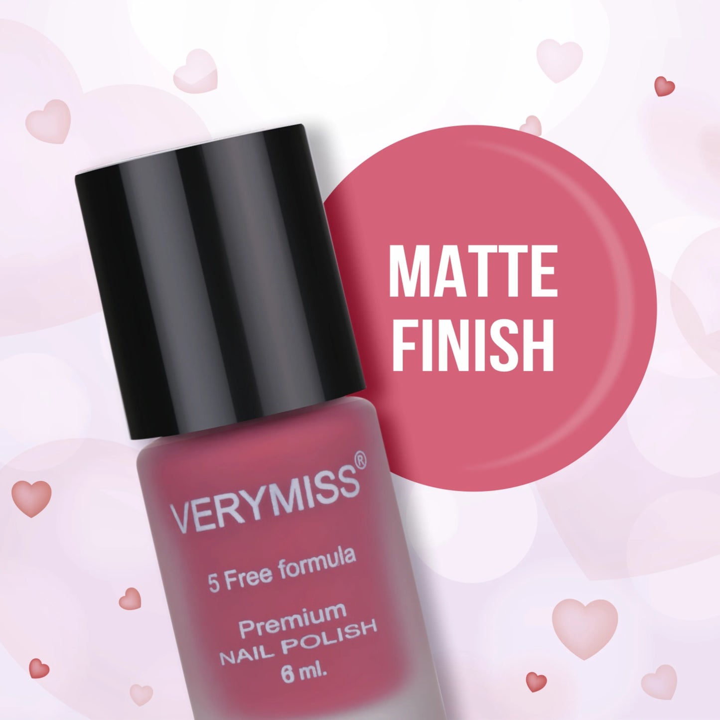 Premium Matte Nail Polish - 250 Rose Bud