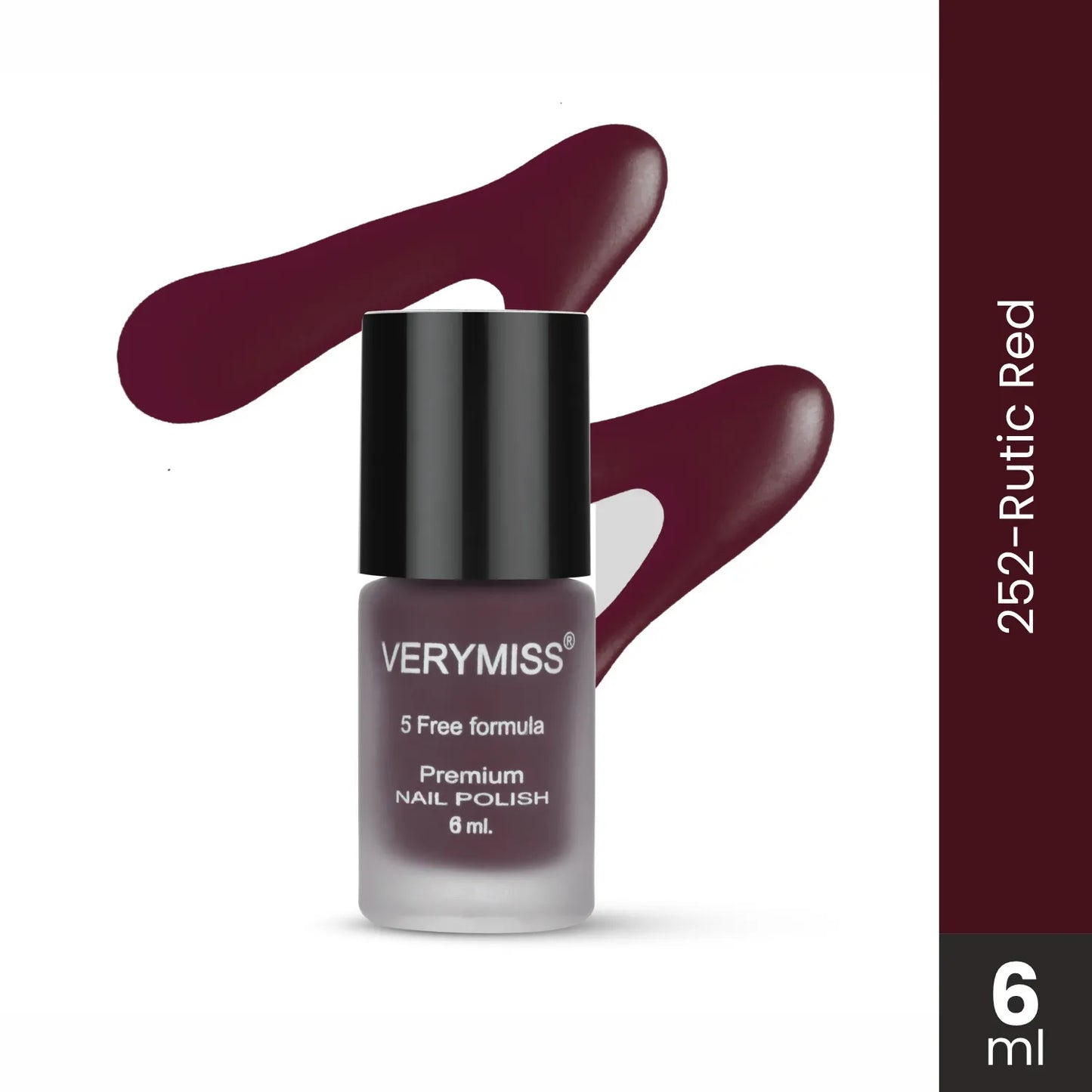 Premium Matte Nail Polish - 252 Rustic Red