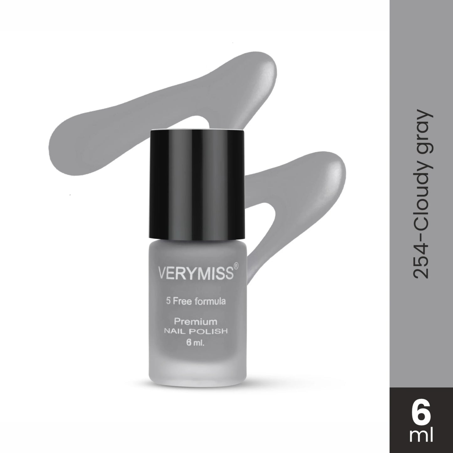 Premium Matte Nail Polish - 254 Cloudy Gray