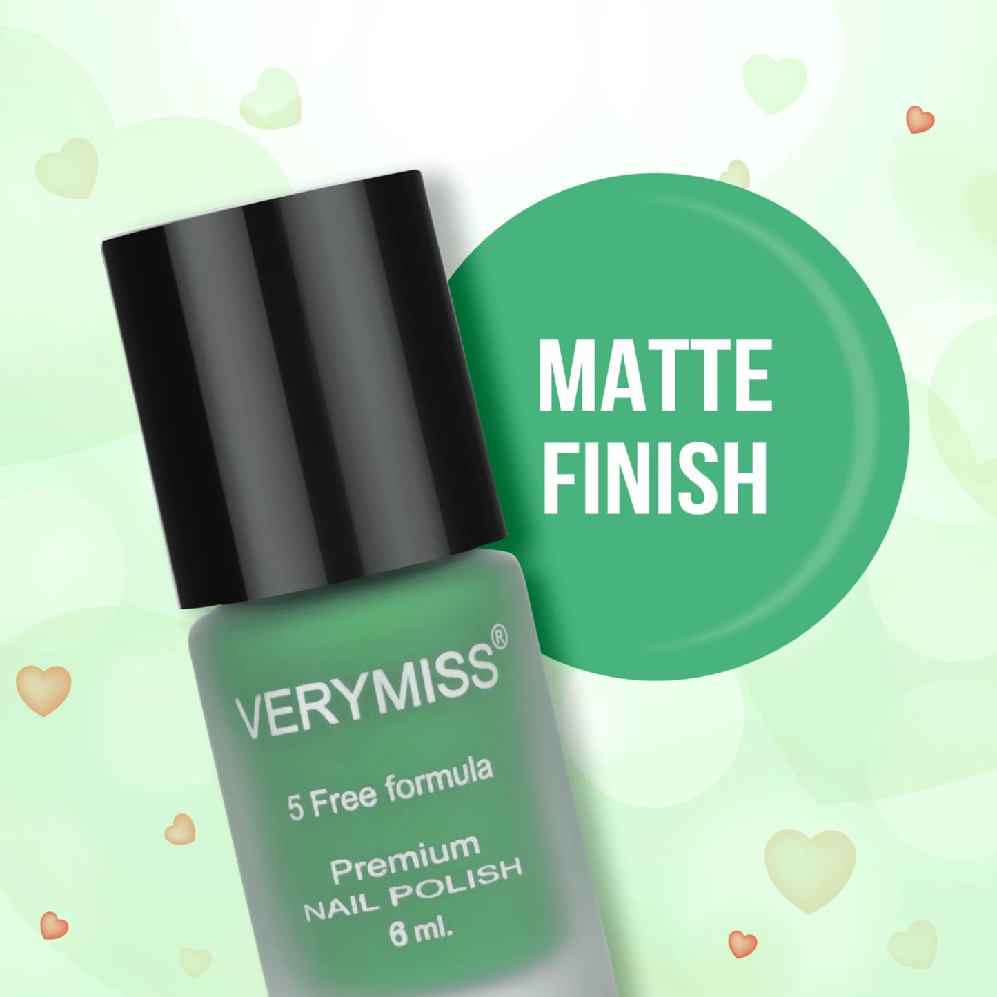 Premium Matte Nail Polish - 256 Delicious Green