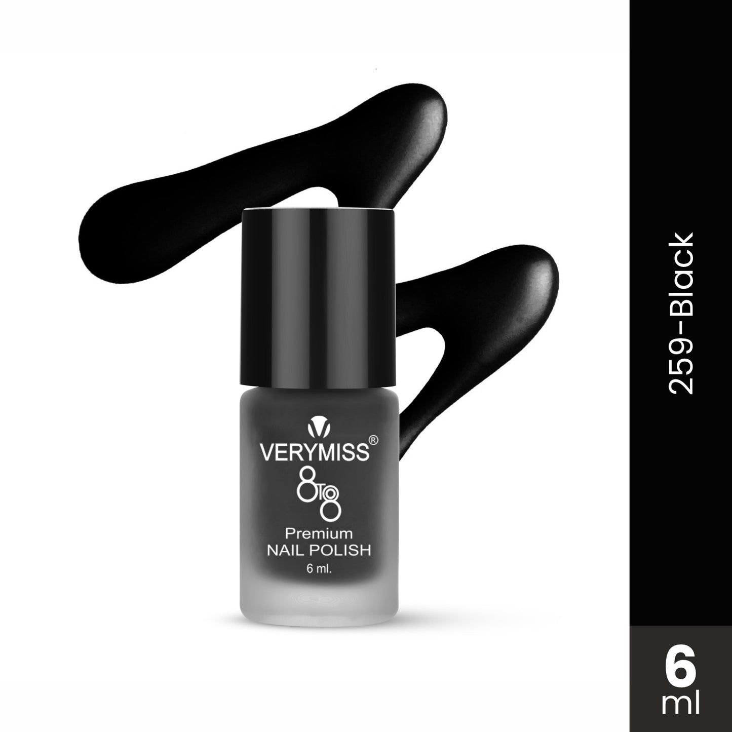 Premium Matte Nail Polish - 259 Black