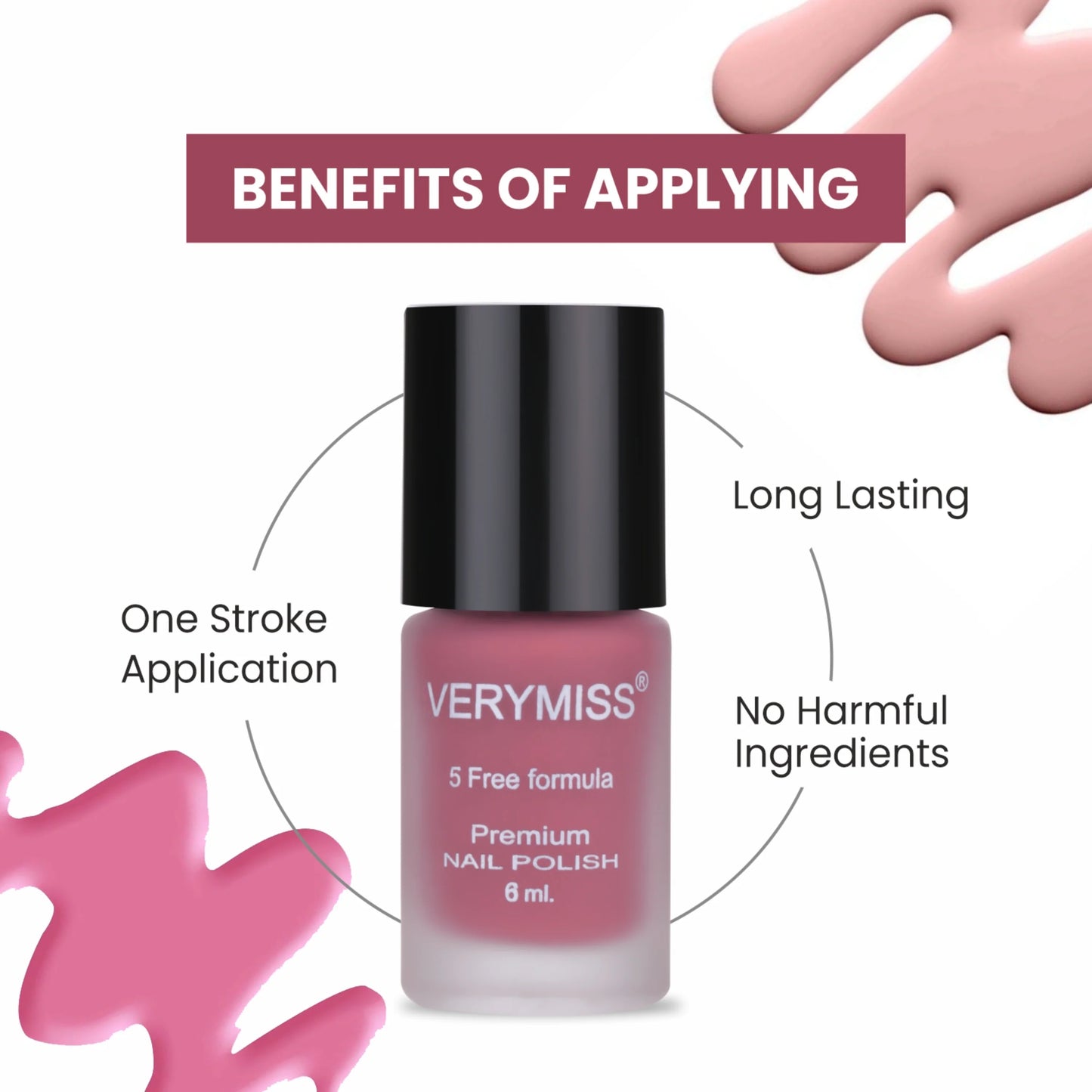 Premium Matte Nail Polish - 260 Rose Bud Cherry