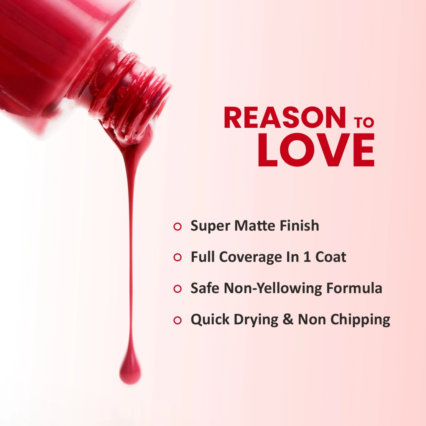 Premium Matte Nail Polish - 260 Rose Bud Cherry