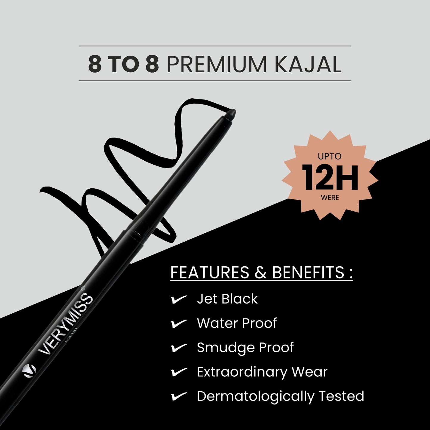 Premium Intense Kajal - Black