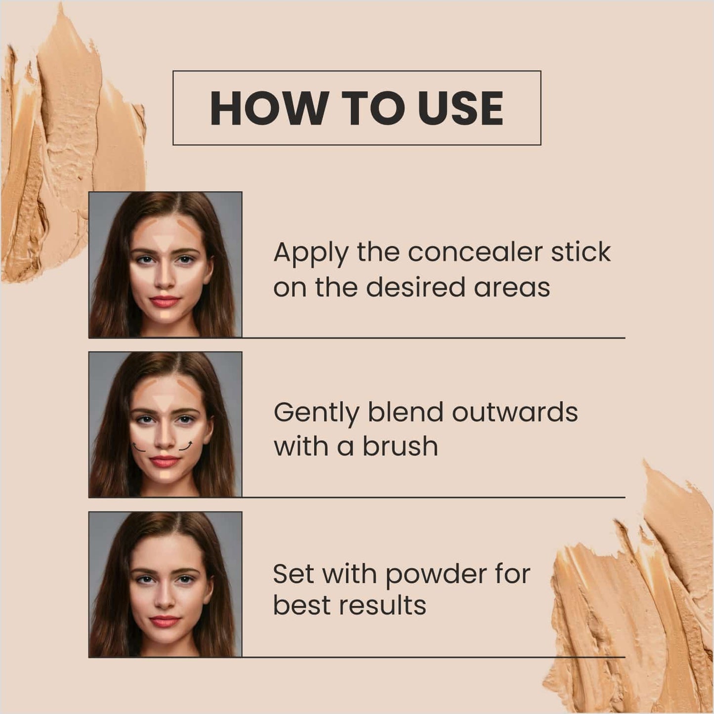 3 in 1 Concealer - 08 Orange Corrector