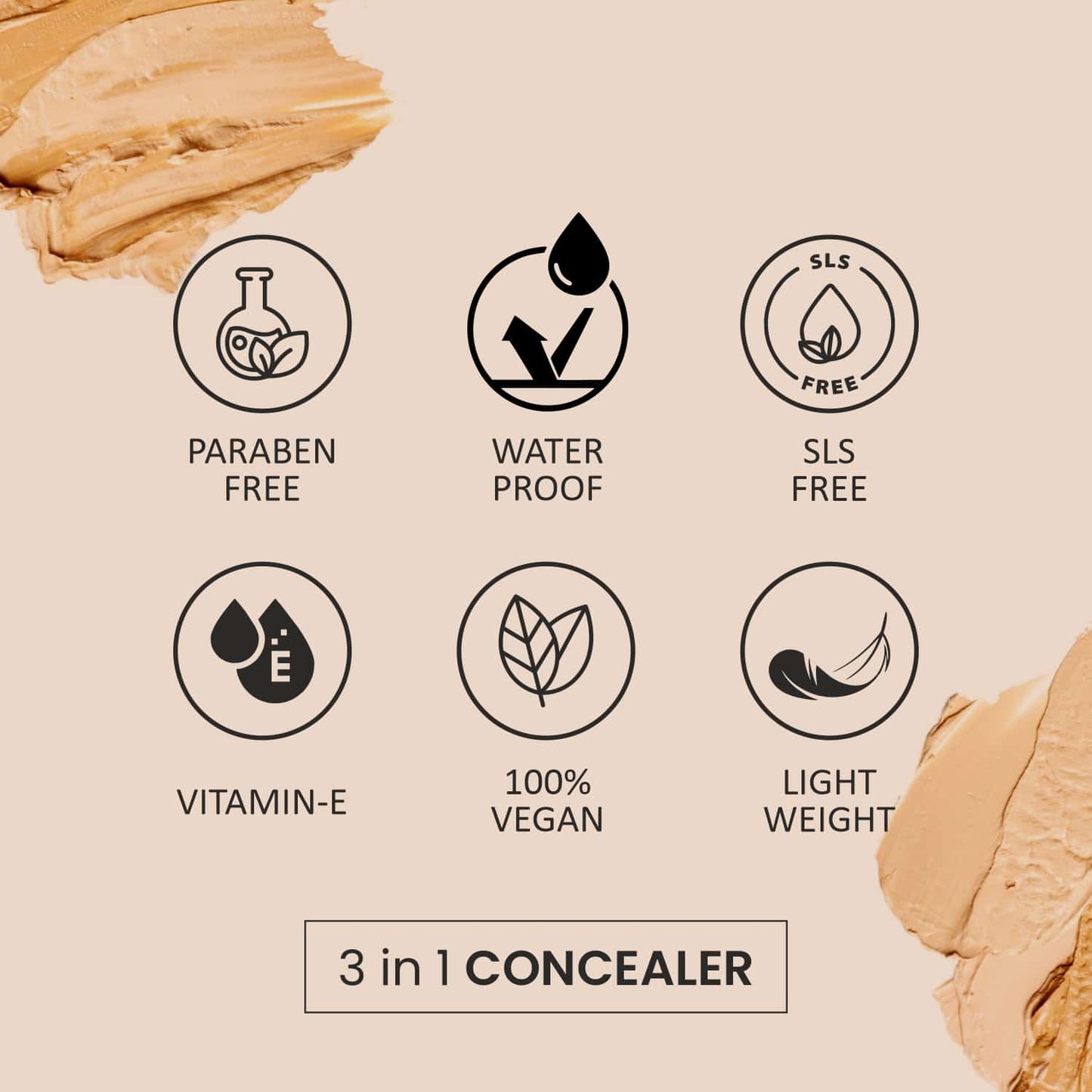 3 in 1 Concealer - 08 Orange Corrector