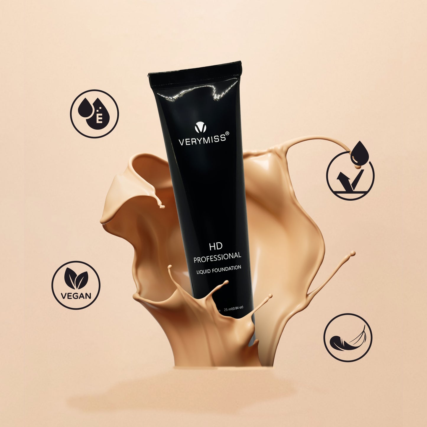 HD Professional Liquid Foundation - 130 Mellow Beige