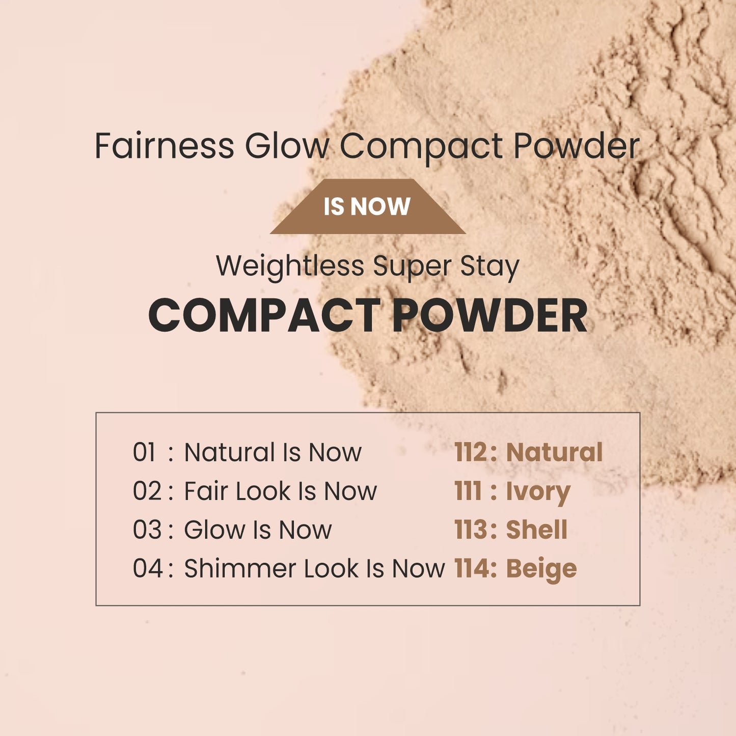 8 to 8 Weightless Super Stay Compact Powder - 114 Beige