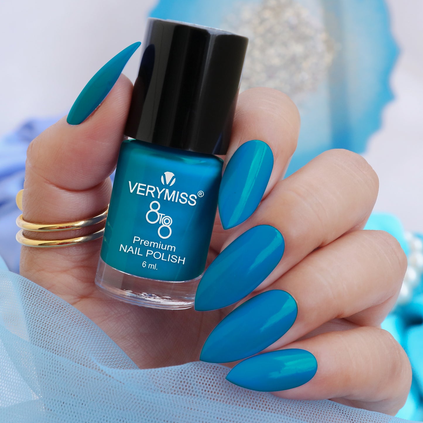 Premium Non UV Gel Nail Polish - 291 Ocean Blue