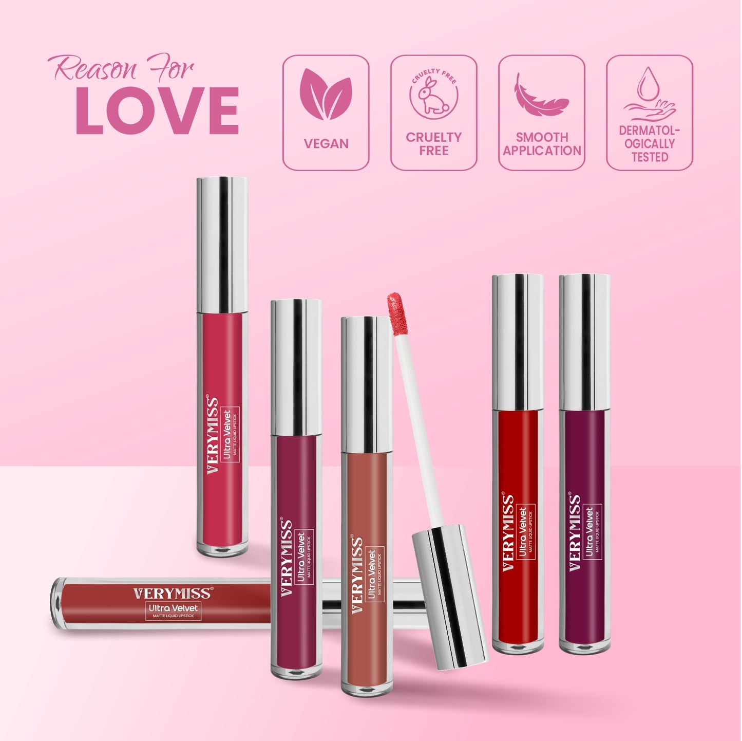 Ultra Velvet Matte Liquid Lipstick 2.6 ml I Waterproof & Smudge Proof I Cruelty free I One Swipe Application I 215 Wine Berry