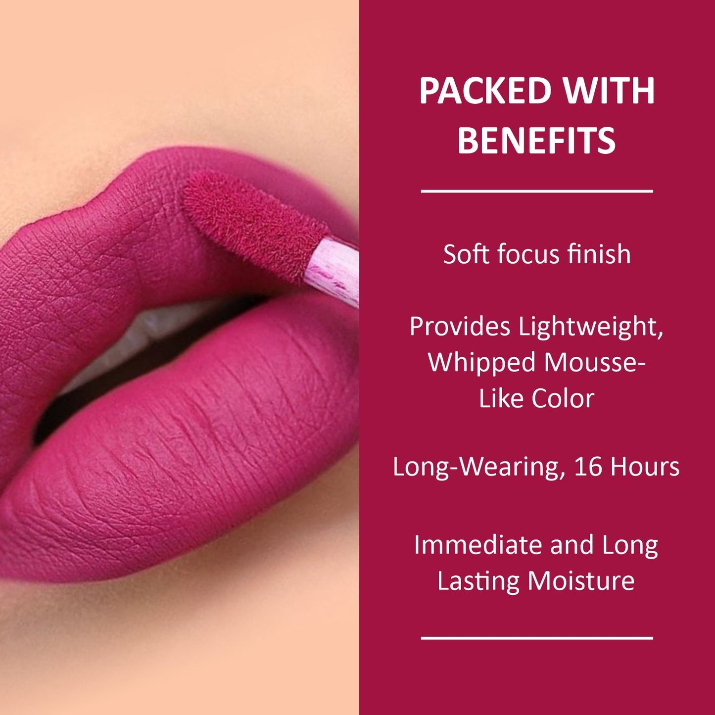Kiss Proof Liquid Lipstick 1.6 ml I Rich, luxurious formula I Lightweight I long-wearing I 05 Rose Clay