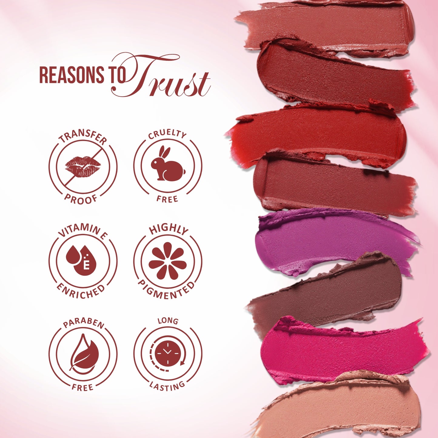 Verymiss Non Transfer Matte Lipstick 1.2 g - 01 Pop Cherry