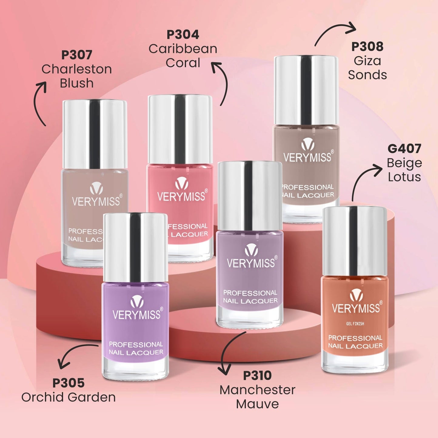 Premium Nude Nail Polish Kit