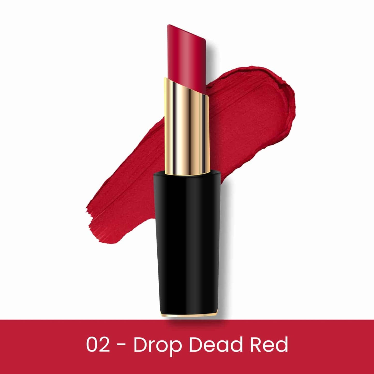 Check Matte Lipstick - 02 Drop Dead Red