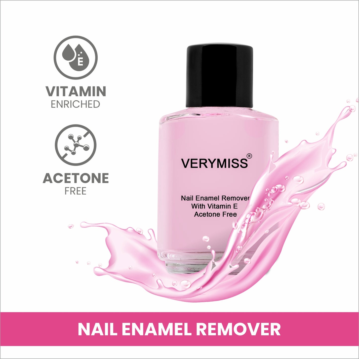 Nail Enamel Remover 30 ml - 02 Voilet