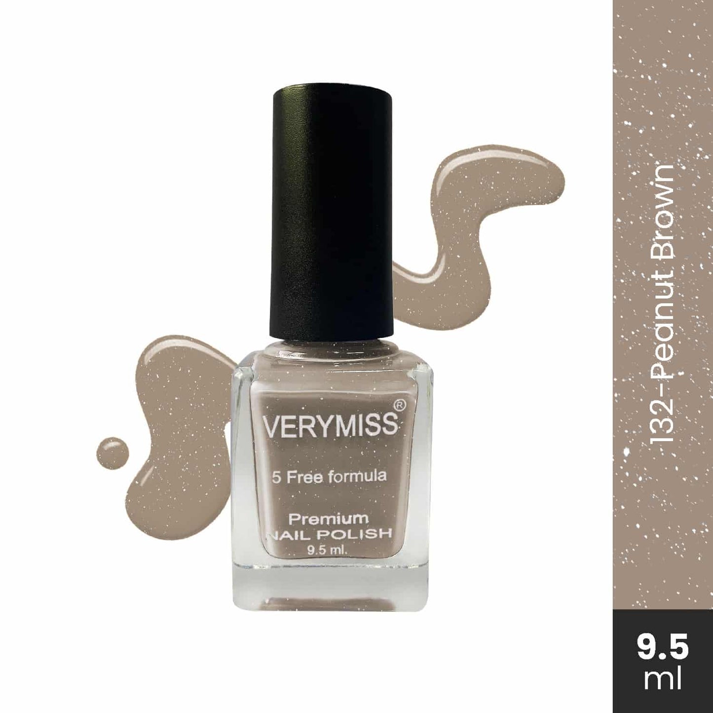 Premium Nail Polish - 132 Peanut Brown