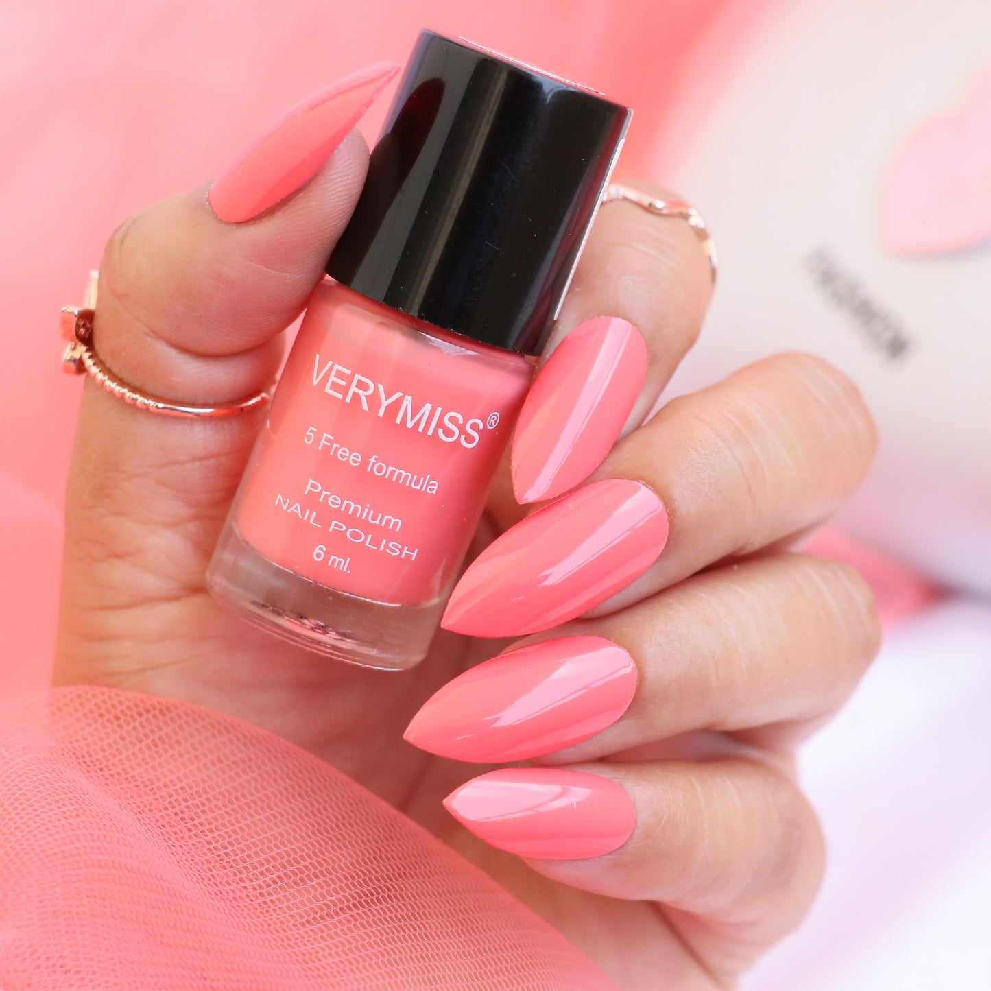 Premium Non UV Gel Nail Polish - 235 Peach Rose