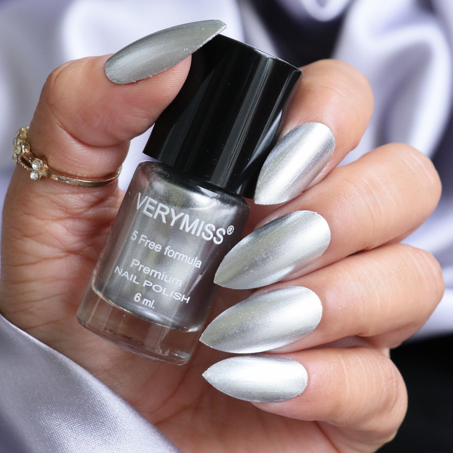 Premium Pearl Nail Polish - 237 Steel Silver – Verymiss