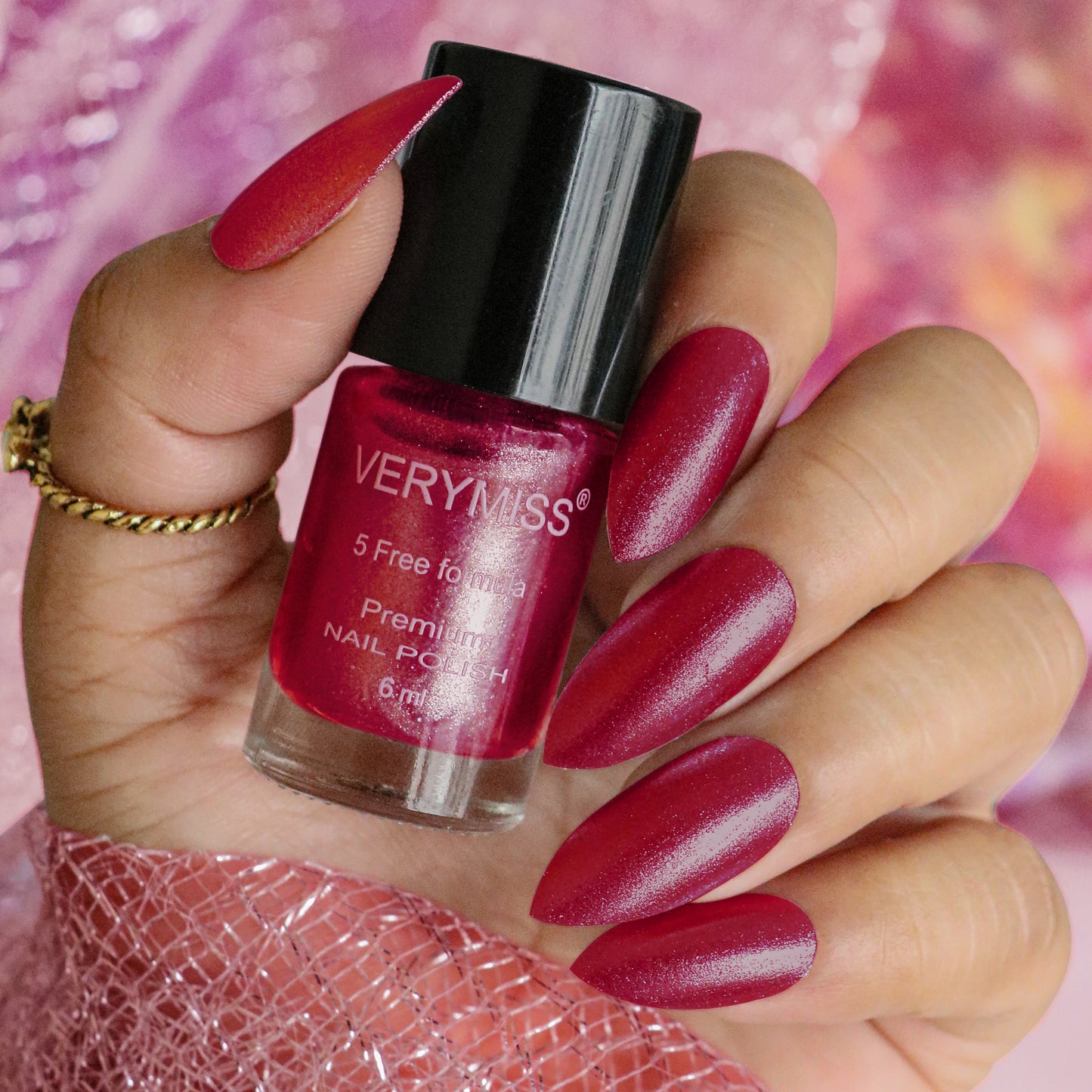 Premium Shimmer Nail Polish - 225 Purple Candy