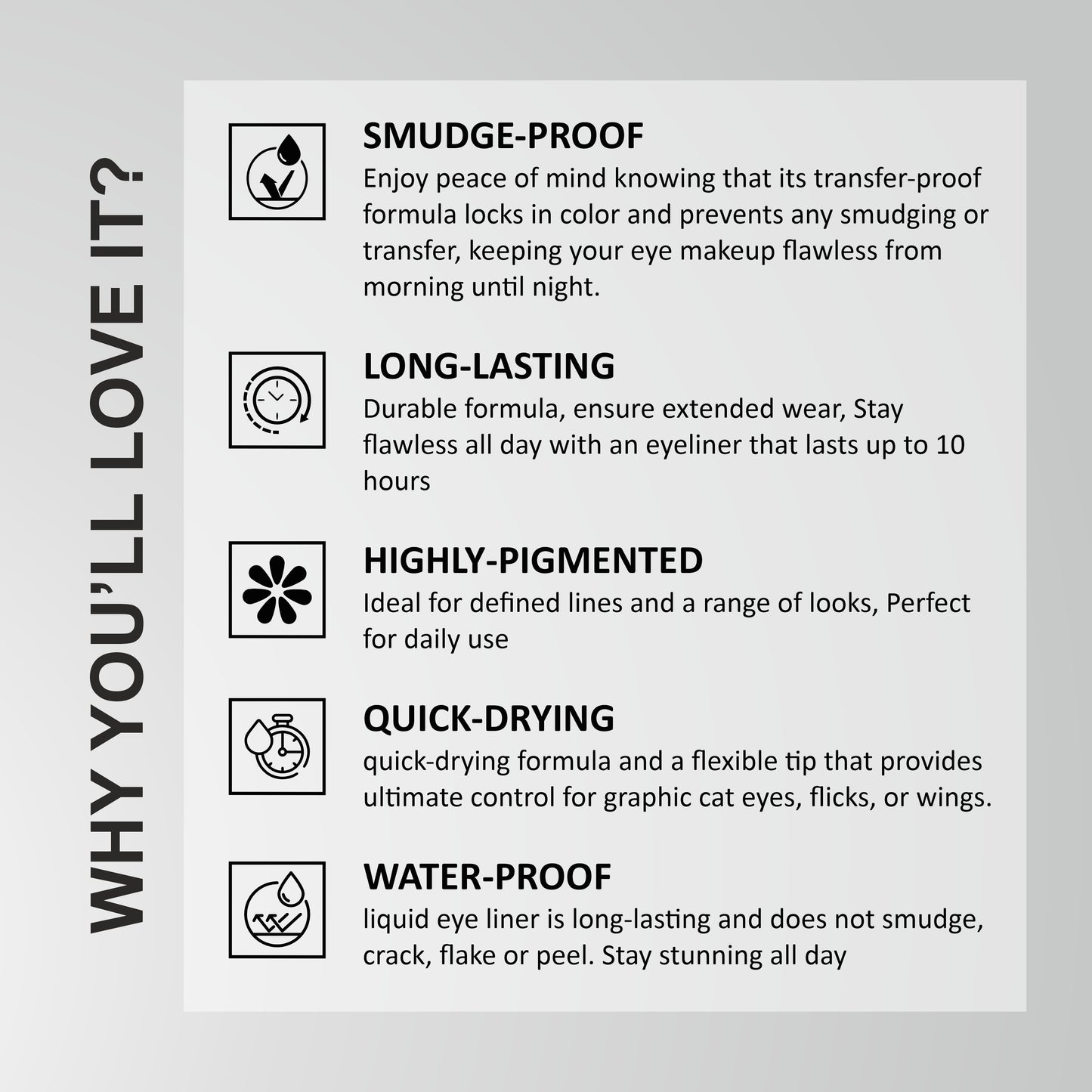 Verymiss Eyeliner Water & Smudge Proof 6.8 ml - Black