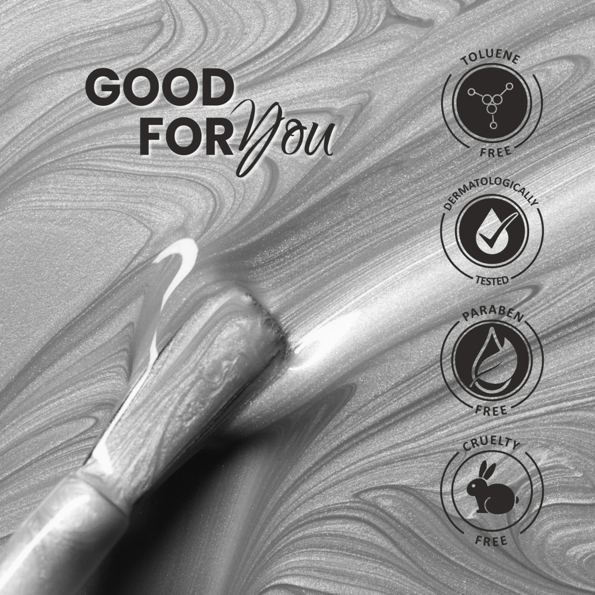 Premium Shimmer Nail Polish - 271 Shiny Grey