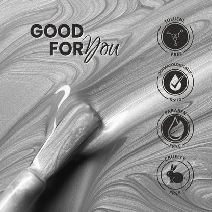 Premium Shimmer Nail Polish - 271 Shiny Grey