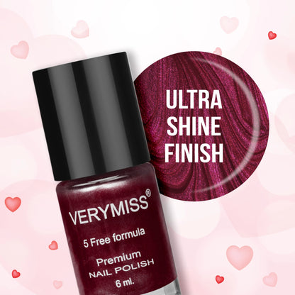 Premium Pearl Nail Polish - 214 Purple Shower