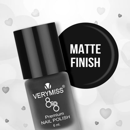 Premium Matte Nail Polish - 259 Black
