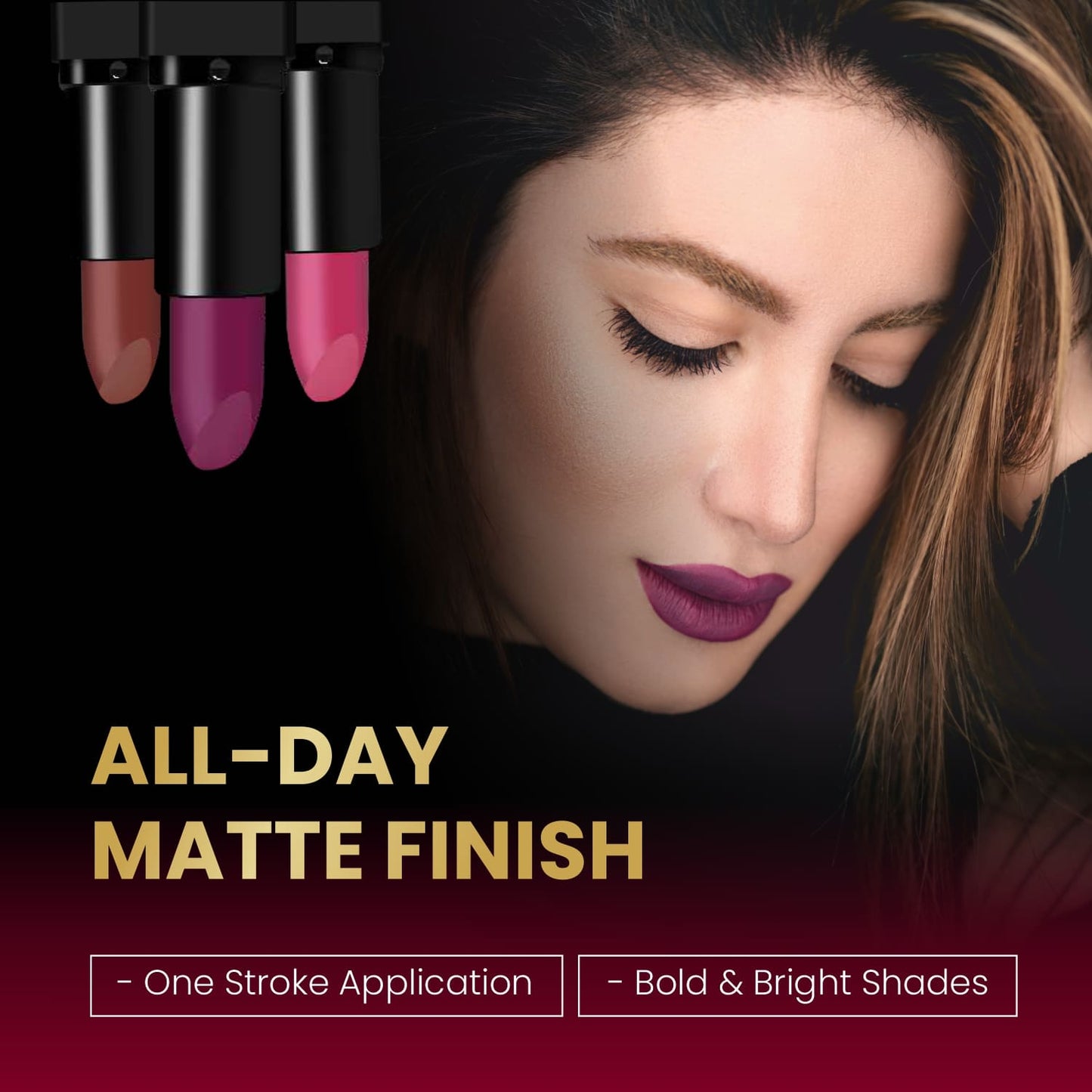 Wow Matte Lipstick - 04 Sexy Pink