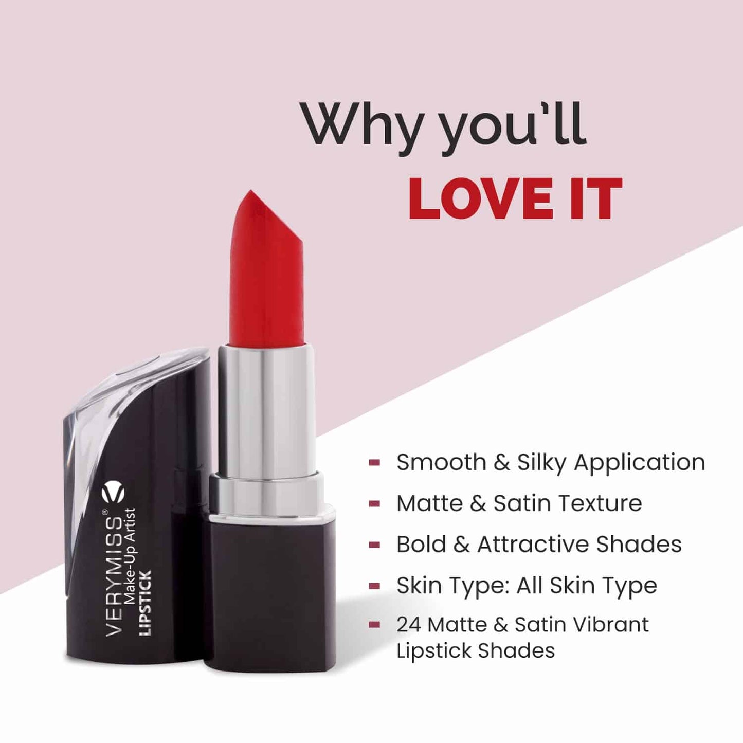 Matte & Satin Lipstick - S20 Valentine