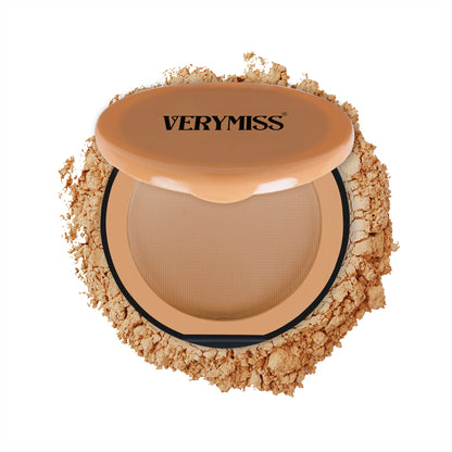 Verymiss Natural Glow Compact Powder 9 g I Vitamin E I SPF-Enriched I lightweight I 04 Ivory Beige