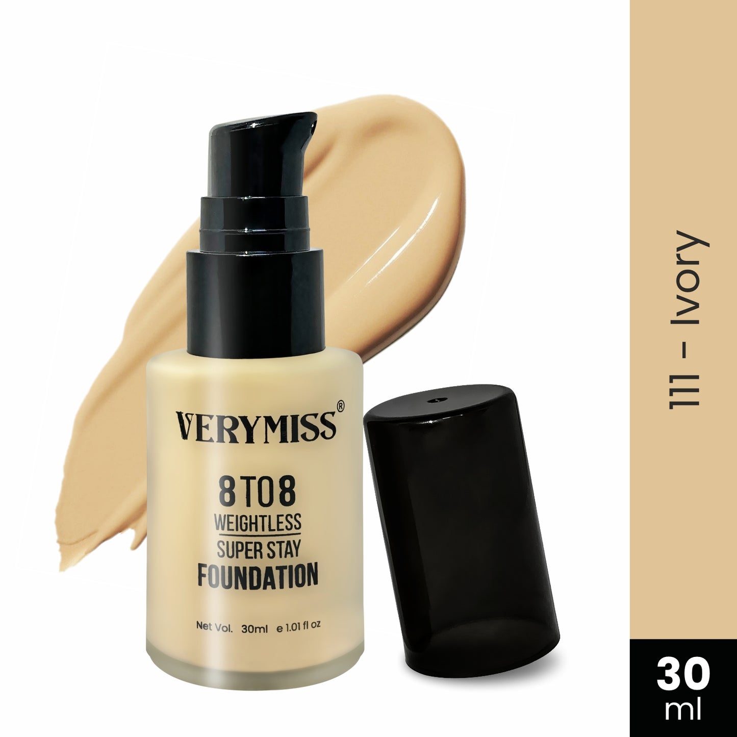 8 to 8 Weightless Super Stay Foundation - 111 IVORY