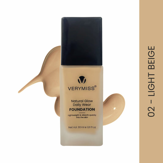 Natural Glow Daily Wear Foundation - 02 Light Beige