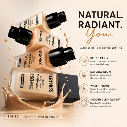 Natural Glow Daily Wear Foundation - 03 Beige - Medium Skin