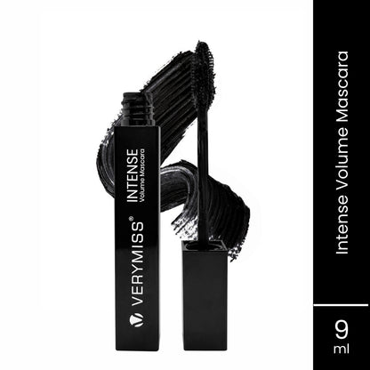 Verymiss Intense Volume Mascara 9 ml I lightweight I Long-lasting I Quick Drying I Black I Qty 1