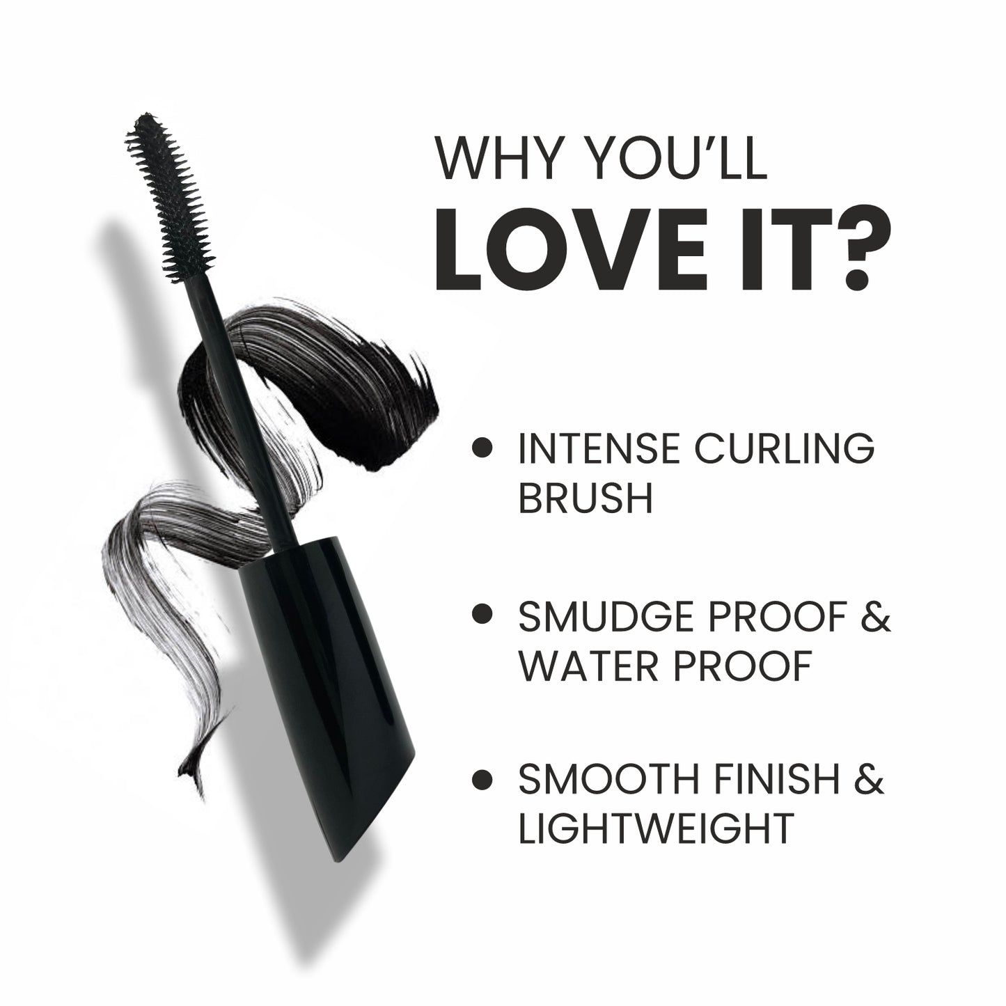 Verymiss Intense Curling Mascara 9 ml I lightweight I Long-lasting I Quick Drying I Black I Qty 1