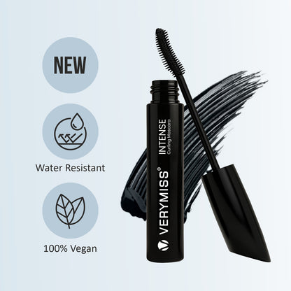 Verymiss Intense Curling Mascara 9 ml I lightweight I Long-lasting I Quick Drying I Black I Qty 1