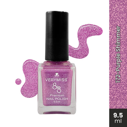 Premium Nail Polish - 172 Purple Shimmer