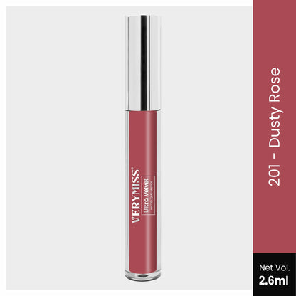 VMLG07 Ultra Velvet Matte Liquid Lipstick -  201 Dusty Rose