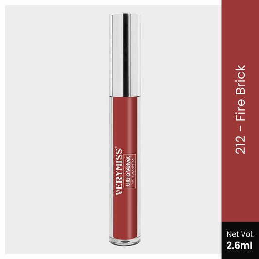 VMLG07 Ultra Velvet Matte Liquid Lipstick -  212 Fire Brick