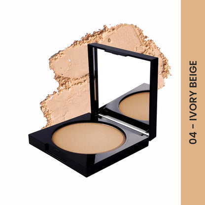 Verymiss Velvet Matte Finish Compact Powder 9 g I Comfortable for long-lasting I Non-oily matte finish I lightweight I 04 Ivory Beige