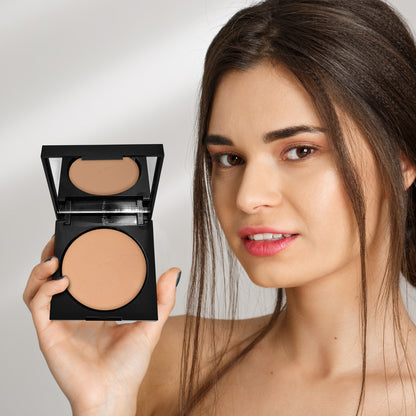 Verymiss Velvet Matte Finish Compact Powder 9 g I Comfortable for long-lasting I Non-oily matte finish I lightweight I 04 Ivory Beige