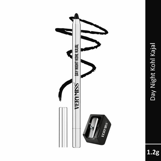 Verymiss Day Night Kohl Kajal with Sharpener 1.2 g - Black