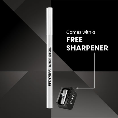 Verymiss Day Night Kohl Kajal with Sharpener 1.2 g - Black